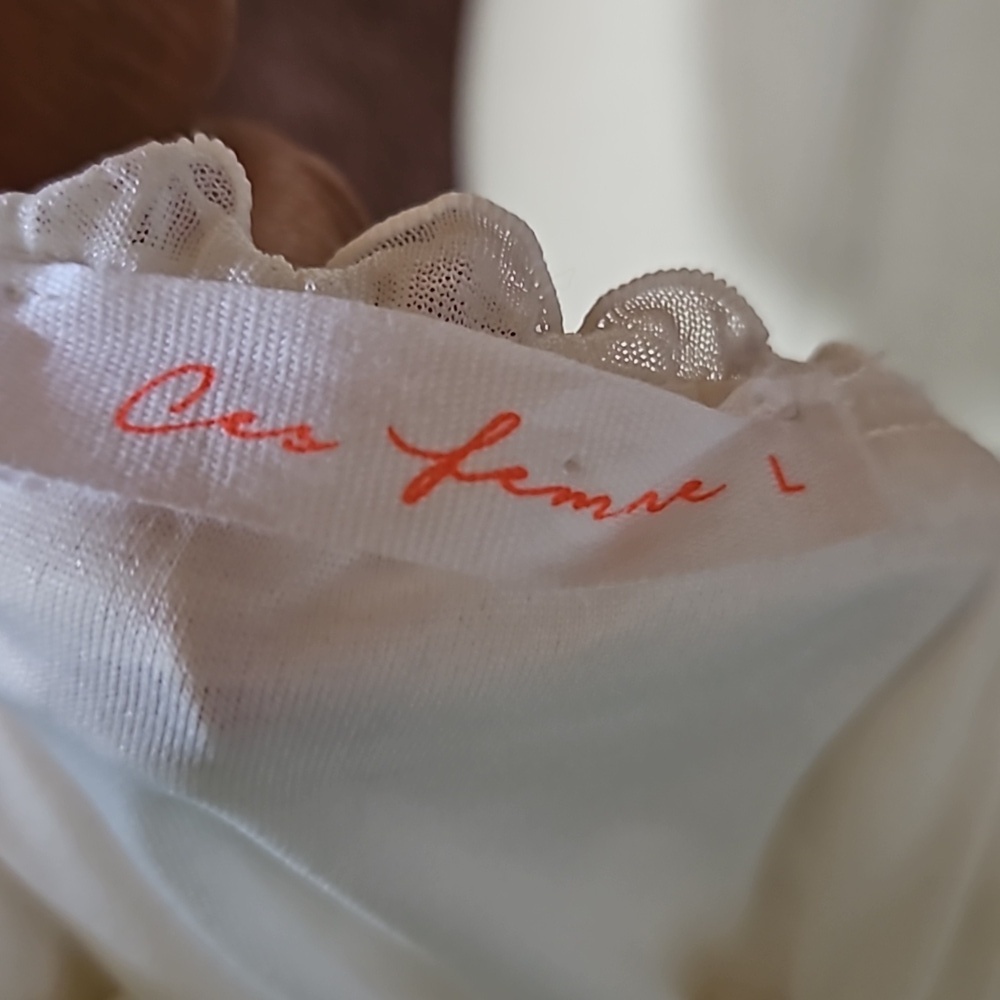Ces Femme White Bubble Baby Doll Dress - Picture 8 of 9